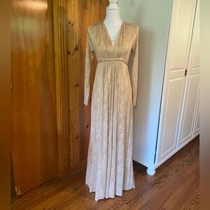 Rachel Pally Beige Long Sleeve Maxi Dress